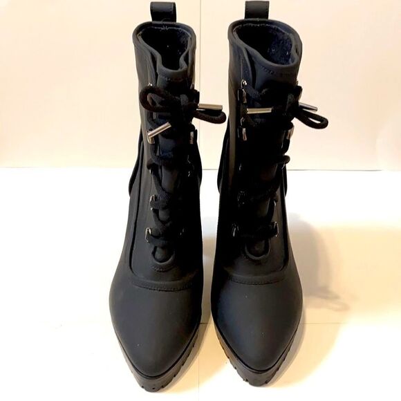 Veronica Beard Lug Sole Leather Boots with Laces Size 36 - Picture 3 of 9